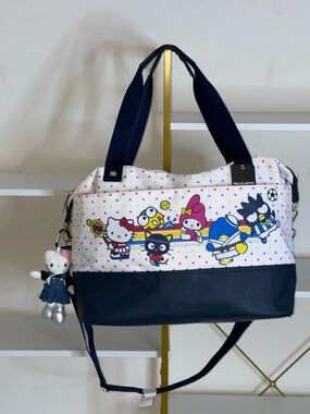 Sanrio Hello Kitty & Friends Travel Tote Bag Sports & Stars Bioworld Duffle Bag
